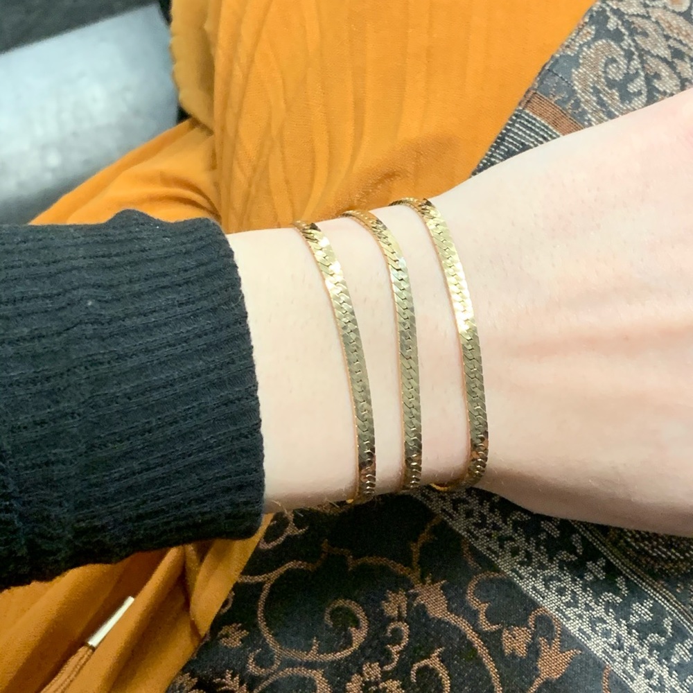 14K Gold 3-1 Bracelet - Necklace - Anklet - Picture 3 of 16